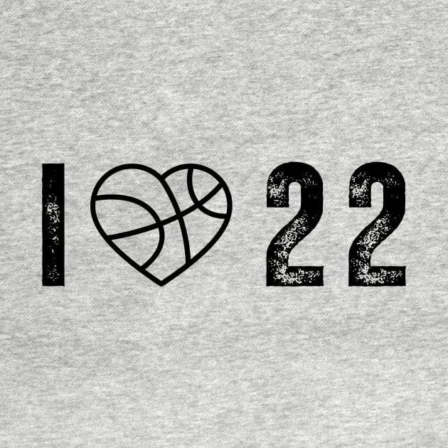 I love 22 Jersey black by EyesArt